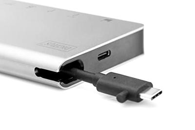 Digitus DA-70866 notebook dock & poortreplicator Bedraad USB 3.2 Gen 2 (3.1 Gen 2) Type-C Zilver