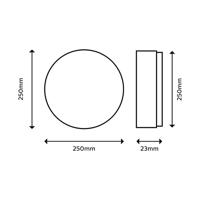 Philips Ø 25cm plafonnièreSuper Slim 4000K wit - 68107400 - thumbnail