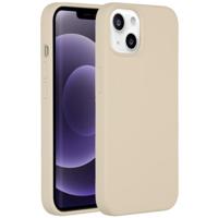 Accezz Liquid Silicone voor Apple iPhone 13 Telefoonhoesje Beige - thumbnail