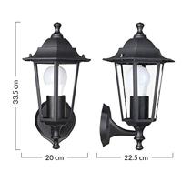 Wandlamp Krysante roestvrij staal - thumbnail