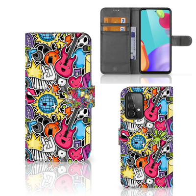 Samsung Galaxy A52 | Wallet Case | met Pasjes | Punk Rock