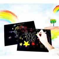 20 stuks DIY handgemaakte creatieve Scratch schilderij kunst papier kinderen educatief speelgoed - thumbnail