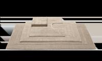 Vandyck Vandyck Badmat Houston Toiletmat 60x60 almond - thumbnail