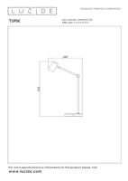 Lucide TIPIK - Oplaadbare Bureaulamp - Accu/Batterij - LED 3 StepDim - 1x3W 2700K - Zwart - thumbnail