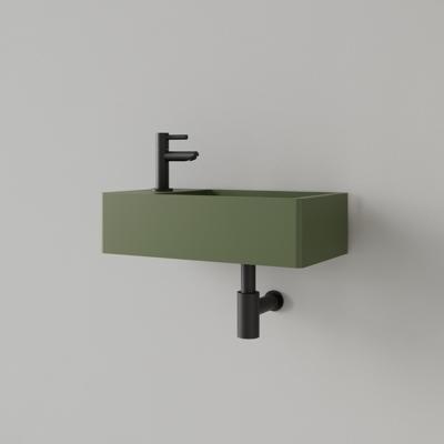 Fontein Gliss Design Freya Solid Marble 40x22x10 cm Met Kraangat Links Mat Olijf Groen Gliss Design Fontein Gliss Design Freya Solid Marble 40x22x10 cm Met Kraangat Links Mat Olijf Groen Gliss Design