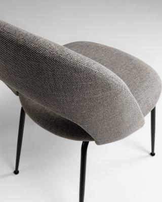 Kave Home Eetkamerstoel 'Mahalia' kleur Lichtgrijs Kave Home Eetkamerstoel 'Mahalia' kleur Lichtgrijs