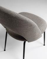 Kave Home Eetkamerstoel 'Mahalia' kleur Lichtgrijs - thumbnail