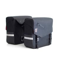 Cycle Tech dubbele fietstas Vega 28 liter polyester zwart - thumbnail