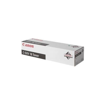 Canon Toner C-EVX 18 for iR1018/iR1022 Black tonercartridge 1 stuk(s) Origineel Zwart Canon Toner C-EVX 18 for iR1018/iR1022 Black tonercartridge 1 stuk(s) Origineel Zwart