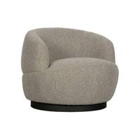 WOOOD Draaifauteuil 'Woolly' Bouclé, kleur Naturel - thumbnail