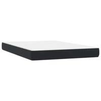 Boxspring met matras fluweel zwart 160x220 cm - thumbnail
