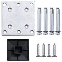 Schuttingpaneel 95x(105-180) cm HKC zwart - thumbnail