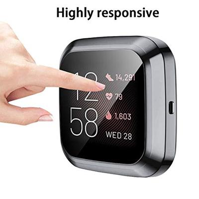 Fitbit Versa 2 Soft TPU case (volledig beschermd) - Grijs Fitbit Versa 2 Soft TPU case (volledig beschermd) - Grijs