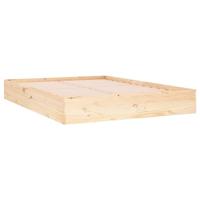Bedframe massief hout 135x190 cm 4FT6 Double - thumbnail