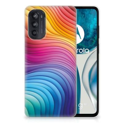 TPU Hoesje voor Motorola Moto G52/G82 Regenboog TPU Hoesje voor Motorola Moto G52/G82 Regenboog