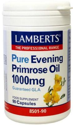Lamberts Teunisbloemolie 1000mg (pure evening primrose) 90 Capsules