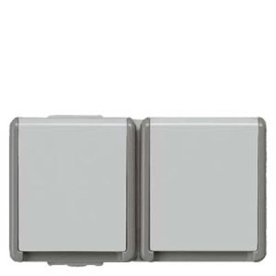 Siemens 5UB4725 Wandcontactdoos met randaarde Delta Grijs Schakelmateriaal 1 stuk(s)