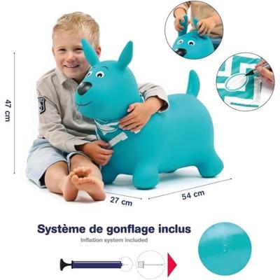 Mijn huppelende hond LUDI hemelsblauw