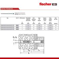 Fischer 050351 N 5 x 40/15 S Spijkerplug 40 mm 5 mm 100 stuk(s) - thumbnail