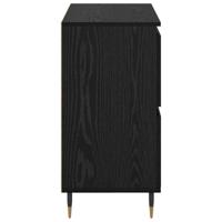 Dressoir met opslag met de deur Zwart 60 x 35 x 70 cm Bewerkt hout - thumbnail