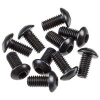 M3x6mm Hex Socket Button Head (Black) (10pcs) (AXA0113) - thumbnail