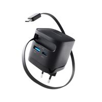 Intenso Intenso Power Adapter W65ACIC GaN black USB-oplader 65 W 1x USB-C Quick Charge 4.0 Zwart Thuis - thumbnail