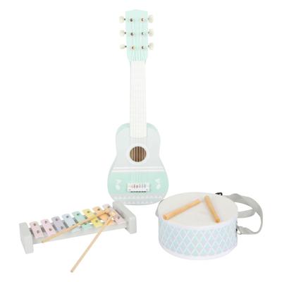 Small Foot - houten muziekinstumentenset pastel, 7dlg, Small Foot - houten muziekinstumentenset pastel, 7dlg,