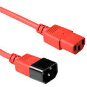 ACT AK5104 Stroomkabel 230V | C13/C14 | Rood | 60 cm
