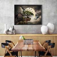 A Log Cabin on a Cliff Puzzel 1000 Stukjes - thumbnail