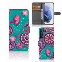 Samsung Galaxy S22 Plus Hoesje Cirkels en Vlinders - thumbnail