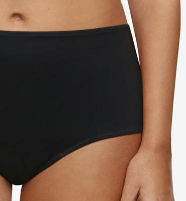 Menstruatie taille slip dames - Life Essential - Naadloze incontinentie slip - incontinentie broekjes - 46 - Zwart | Dames slip - Onderbroek - - 46