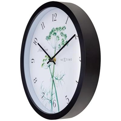 NeXtime NE-4315 Buitenklok Anethium 30.5 cm Zwart/Wit NeXtime NE-4315 Buitenklok Anethium 30.5 cm Zwart/Wit