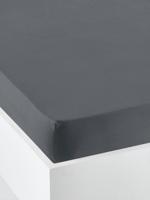 Effen hoeslaken kind Oeko-Tex® antraciet - thumbnail