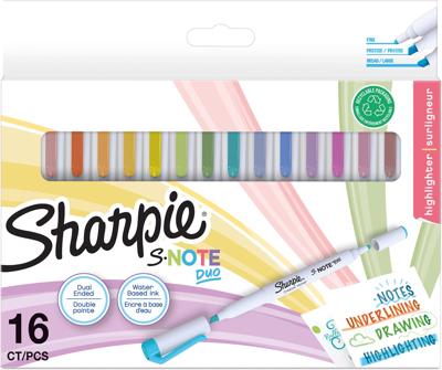 Set Viltstiften Sharpie S-Note Duo Dubbel 16 Onderdelen