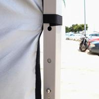 Tentmuur OCC Motorsport OCCCARP30 Racing Zwart Polyester 420D Oxford 3 x 2 m 2 Stuks - thumbnail