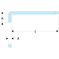 Facom lange inbussleutel kogelkop 9mm - 83SH.9 - thumbnail