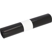 Deiss vuilniszak ft 50 x 64 cm, 25 micron, LDPE, rol van 24 stuks, zwart - thumbnail