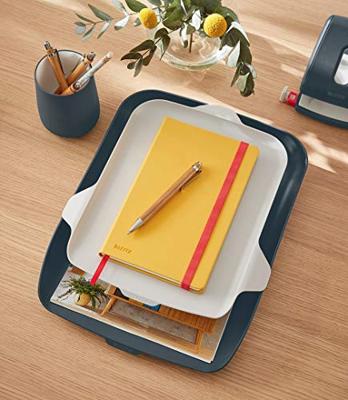 Brievenbak leitz cosy met desk organiser grijs | 4 stuks