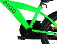 AMIGO Explorer 18 Inch Jongens Terugtraprem Groen/Zwart - thumbnail