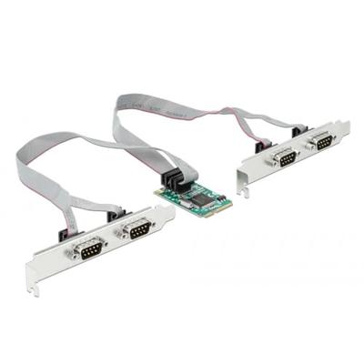 Delock 95243 Mini PCIe-kaart > 4 x seriële RS-232