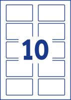 Avery-Zweckform L4785-20 Naametiketten 80 x 50 mm Acetaatzijde Wit 200 stuk(s) Weer verwijderbaar Laser (kleur), Laser (zwart/wit), Handschriften - thumbnail