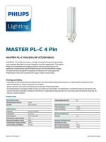 Philips MASTER PL-C 4 Pin fluorescente lamp 13 W G24q-1 Warm wit - thumbnail