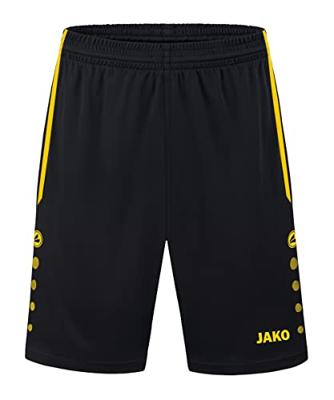 JAKO 4499K Short Allround Kids - Zwart/Citroen - 116