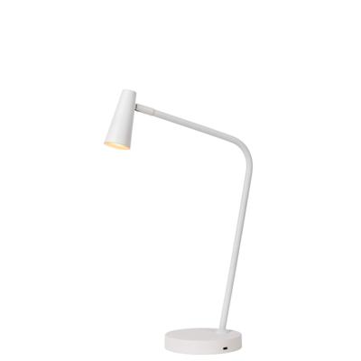 Lucide STIRLING - Oplaadbare Bureaulamp - Accu/Batterij - LED 3 StepDim - 1x3W 2700K - Wit Lucide STIRLING - Oplaadbare Bureaulamp - Accu/Batterij - LED 3 StepDim - 1x3W 2700K - Wit