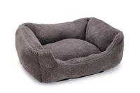 Beeztees Pluche ligbed kadi 47x37x18cm grijs - thumbnail