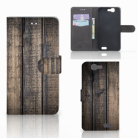 Huawei Ascend G7 Book Style Case Steigerhout - thumbnail