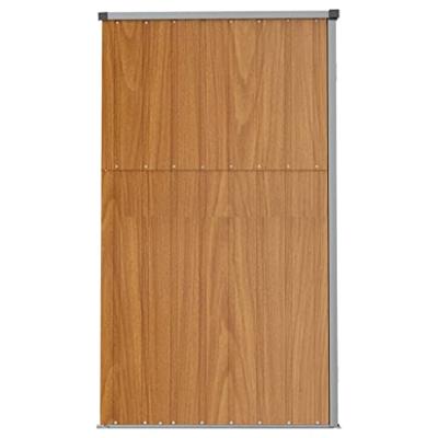 Tuinschuur 161x89x161 cm gegalvaniseerd staal bruin