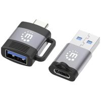 Manhattan USB 2.0 Adapter [2x USB 3.2 Gen 1 bus A (USB 3.0), USB 3.2 Gen 1 bus C (USB 3.0) - 2x USB 3.2 Gen 1 stekker C (USB 3.0), USB 3.2 Gen 1 stekker A (USB - thumbnail