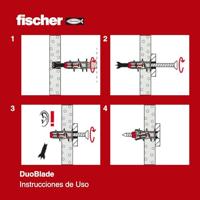 Wandpluggen en schroeven Fischer 44 mm (25 Stuks) - thumbnail