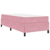 Bedframe met matras Roze en wit 90 x 200 cm Fluweel - thumbnail